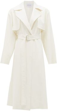 The Carina Oversized Cotton-blend Trench Coat - Womens - White