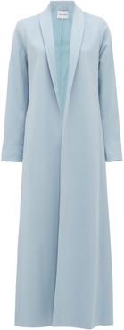 The Chloe Shawl-lapel Cashmere Coat - Womens - Light Blue