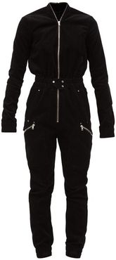 Corduroy Jumpsuit - Womens - Black