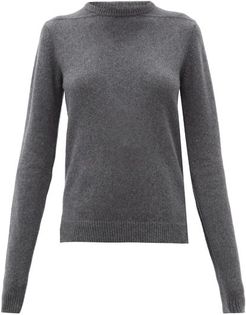Round-neck Cashmere-blend Sweater - Womens - Grey