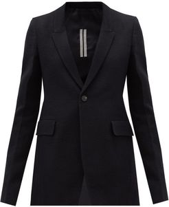 Extreme Soft Single-breasted Cotton-blend Blazer - Womens - Black