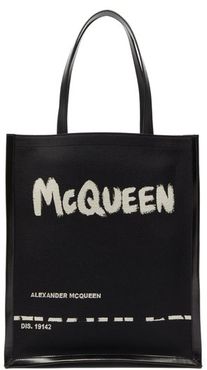 Logo-print Canvas And Leather Tote Bag - Mens - Black