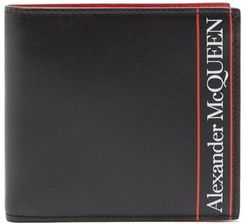 Logo-print Leather Bi-fold Wallet - Mens - Black
