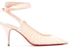 Goya Ruban 80 Pleated Tulle Pumps - Womens - Light Pink