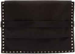 Rockstud Canvas Pouch - Mens - Black