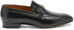 Dramca Gg Grained-leather Loafers - Mens - Black