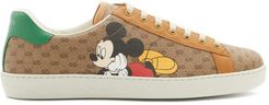 X Disney Ace Mickey Mouse Canvas Trainers - Mens - Brown