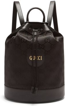 GG-print Technical Drawstring Backpack - Mens - Black