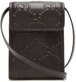 GG-logo Quilted Leather Cross-body Bag - Mens - Black