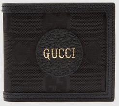 Logo-patch Large Gg-canvas Bifold Wallet - Mens - Black
