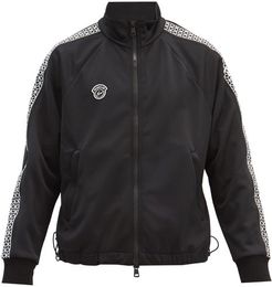 Cube-embroidered Jersey Track Jacket - Mens - Black