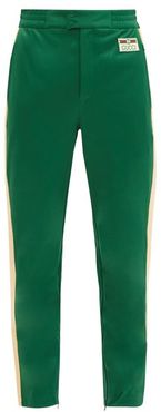 Logo-patch Technical-jersey Track Pants - Mens - Green Multi