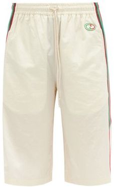 GG-patch Crinkle Shell Shorts - Mens - White Multi