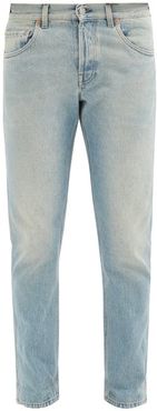 Stone-bleached Tapered Jeans - Mens - Light Blue