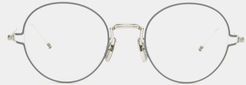 Round Metal Glasses - Mens - Grey