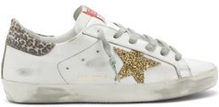 Superstar Leather Trainers - Womens - White Gold