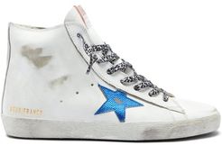 Francy High-top Leather Trainers - Womens - White Multi