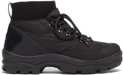 Clement Suede-panelled Padded Shell Boots - Mens - Black
