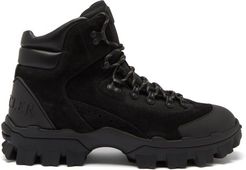 Herlot Lace-up Suede Boots - Mens - Black