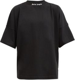 Logo-print Oversized Cotton T-shirt - Mens - Black