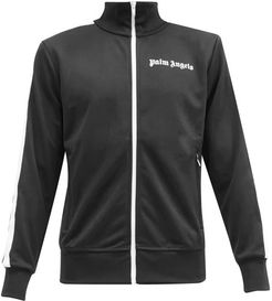 Logo-print Jersey Track Jacket - Mens - Black