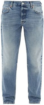 Shady Faded Slim-leg Jeans - Mens - Light Blue