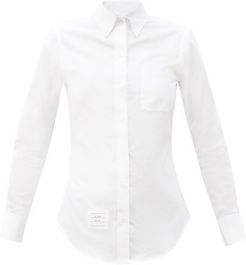 Point-collar Slim-fit Cotton-poplin Shirt - Womens - White