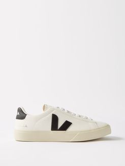 Campo Leather Trainers - Womens - White Black