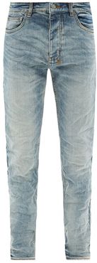 Chitch Distressed Slim-leg Jeans - Mens - Light Blue