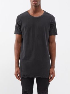 Seeing Lines Cotton-jersey T-shirt - Mens - Black