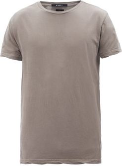Seeing Lines Cotton-jersey T-shirt - Mens - Grey