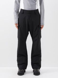 Patch-pocket Technical-shell Ski Trousers - Mens - Black