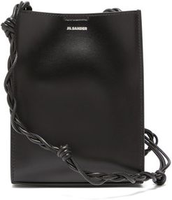 Tangle Small Silver-logo Leather Shoulder Bag - Womens - Black