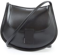 Logo-embossed Small Leather Shoulder Bag - Womens - Black