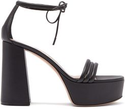 Sydney 70 Leather Platform Sandals - Womens - Black