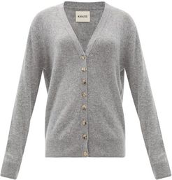 Amelia V-neck Cashmere Cardigan - Womens - Grey