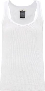 Louisanea Ribbed Cotton-jersey Tank Top - Womens - White