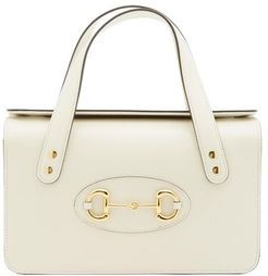 1955 Horsebit Boston Small Leather Bag - Womens - White