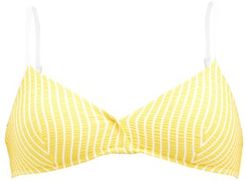 The Brigitte Rope-strap Bikini Top - Womens - Yellow