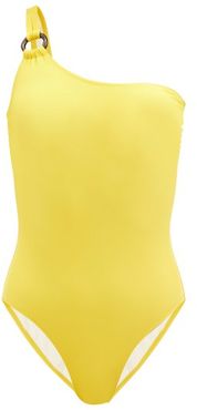 The Juliana One-shoulder Swimsuit - Womens - Dark Yellow