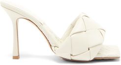 The Lido Intrecciato Leather Sandals - Womens - White