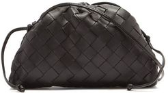 Pouch Small Intrecciato-leather Clutch Bag - Womens - Black
