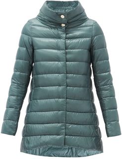 Amelia Quilted Down Jacket - Womens - Light Blue