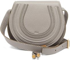 Marcie Mini Grained-leather Cross-body Bag - Womens - Grey