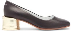 Tin Can-heel Leather Pumps - Womens - Black