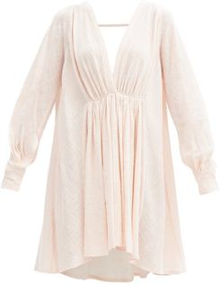 Always The Muse Cotton-gauze Tunic Dress - Womens - Light Pink