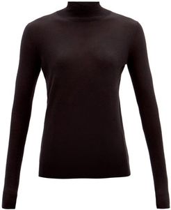 Cashair High-neck Cashmere Sweater - Womens - Black