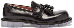 Transparent-sole Leather Loafers - Mens - Black