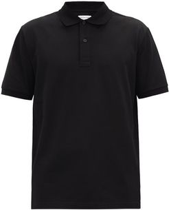Monkey-embroidered Cotton-piqué Polo Shirt - Mens - Black