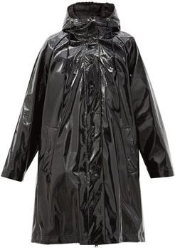 Pott Pvc Hooded Raincoat - Womens - Black